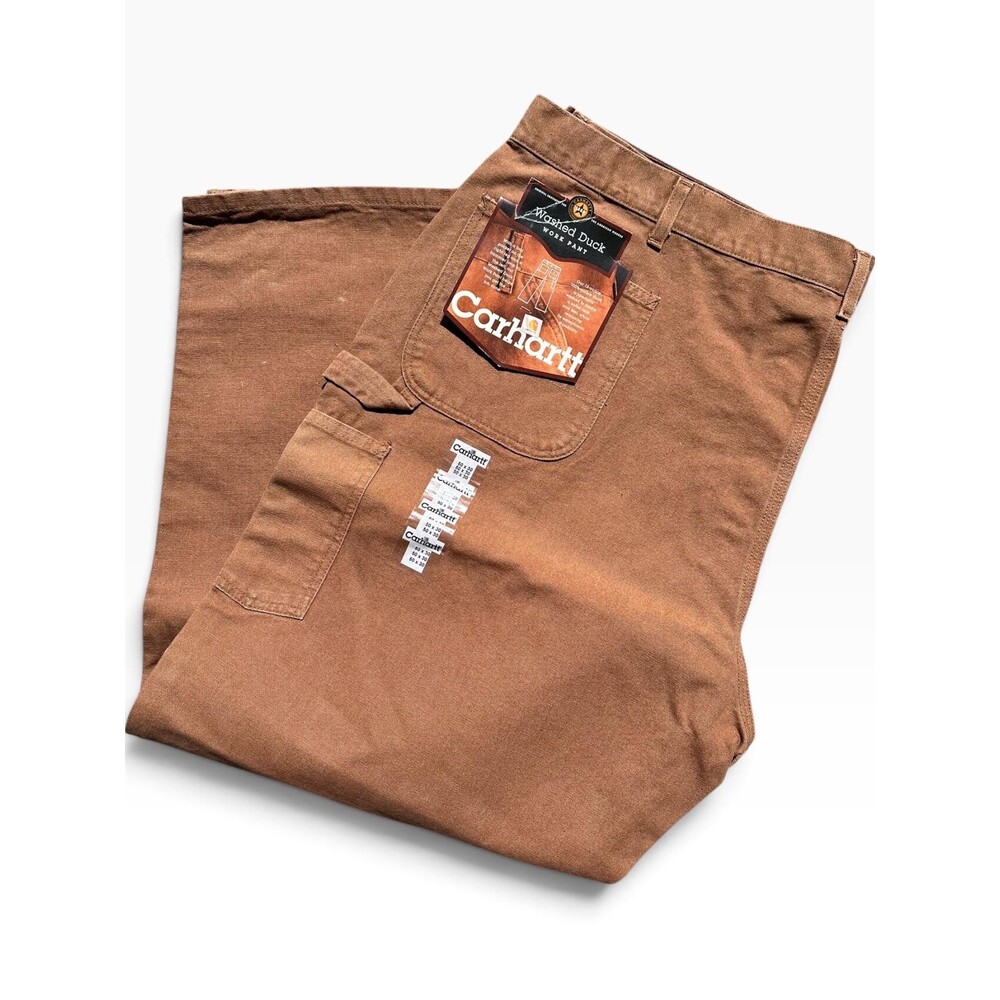 Vintage Carhartt B11 Brown Duck Canvas Pants 50x30, 2001 Y2K Workwear, Dungaree